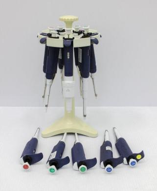 Pipet-lite Carousel Stand for 7 Manual Pipettes with 11 Included Pipettes-cover