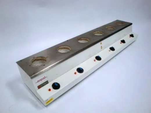 Isopad Six-position Heating Mantle
