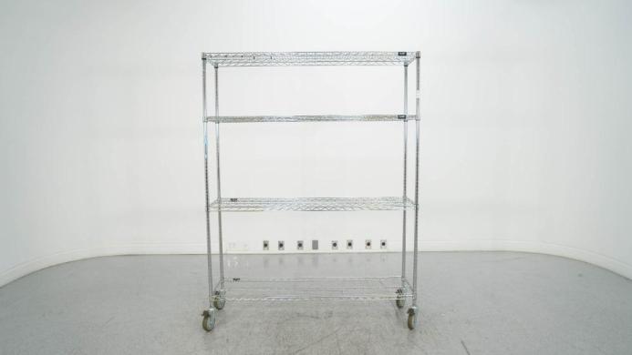 ULINE 5' Portable Wire Shelving Unit for Laboratory Storage-cover