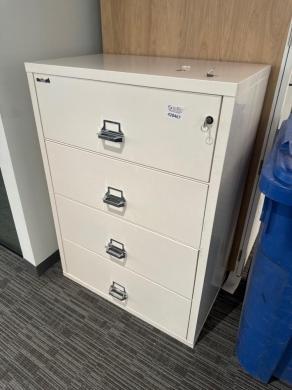 FireKing Four-Drawer Secure Filing Cabinet with Lockable Top Drawer-cover