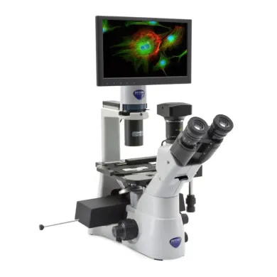 Optika IM-3LD4D Complete Inverted Fluorescence Microscope with Embedded PC and Multi-Mode Imaging