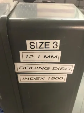 Index 1500 Size 3 Dosing Disc, 12.1 for Precise Analytical Dosing