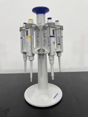 Eppendorf Research Plus Single Channel Adjustable Volume Pipettes with Stand-cover