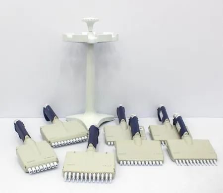 Rainin Carousel Stand for 7 Manual Pipettes – Liquid Handling Storage Holder