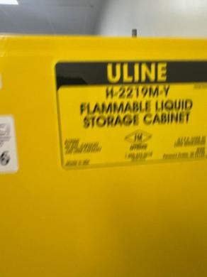 ULINE 879000 90-Gallon Flammable Liquid Storage Cabinet with Secure Lock and Hazard Labeling-cover