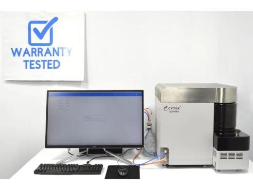 Cytek Aurora Spectral Flow Cytometry System with 5 Lasers, 64 Fluorescence Channels, and ASL Loader-cover