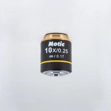 Motic CCIS® Plan Achromatic Objective EC PL 10X/0.25 with 17.4mm Working Distance-cover