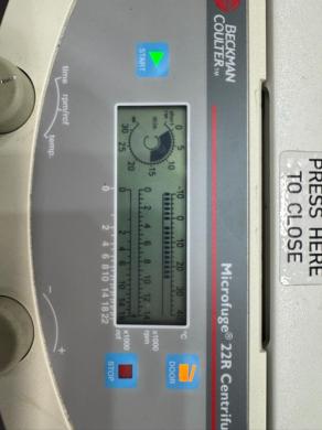 Beckman Coulter Microfuge 22R Refrigerated Microcentrifuge with Fixed-angle Rotor-cover