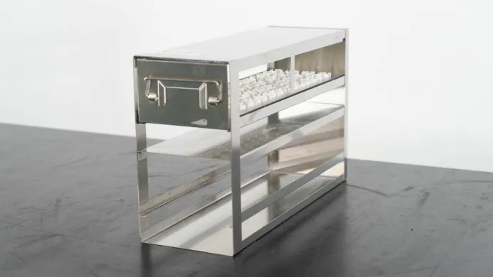 Stainless Steel Freezer Rack for Laboratory Cryogenic Storage