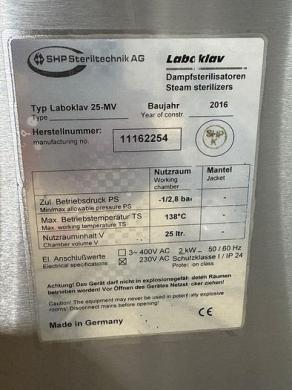 Laboklav 25MV Autoclave Refurbished-cover