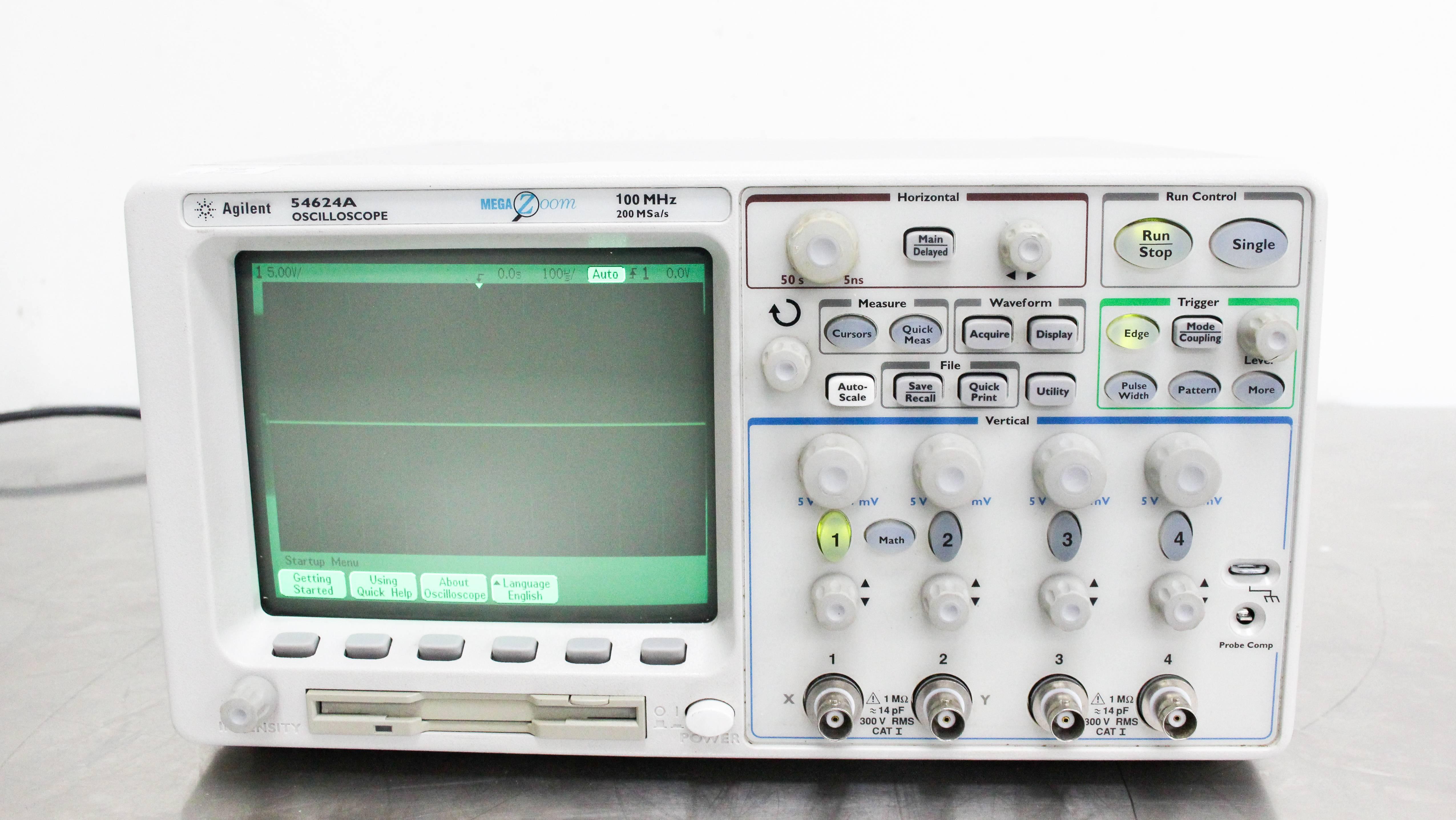Agilent 54624A 4-Channel 100 MHz Digital Storage Oscilloscope