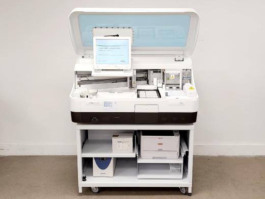 Roche Cobas e 411 Automated Immunoassay Analyzer with Disk System and Stand-cover