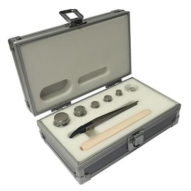 Accuris W1101-6-100 Class E2, Calibration Set for Analytical Balances, 6 pcs: 1x100mg, 1x10g, 2x20g, 1x50g, 1x100g-cover