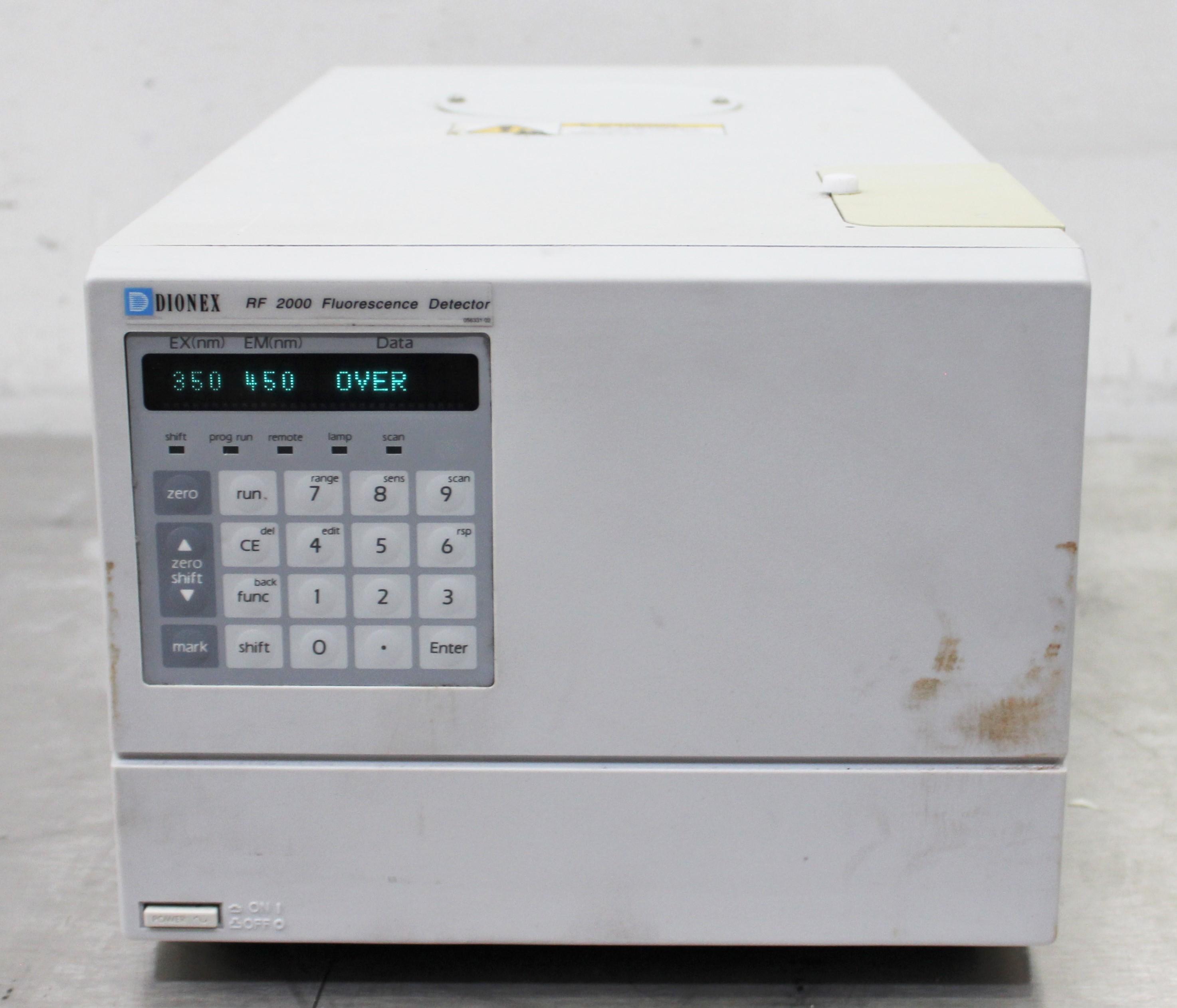 Dionex RF-2000 Fluorescence Detector for HPLC and IC Systems, 200-650nm Range