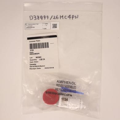 Amphenol D38999/26MC4PN 4-Pin Size 13 Circular Connector-cover