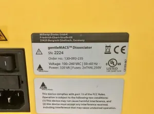 Miltenyi Biotec GentleMACS Dissociator for Semi-Automated Tissue Dissociation and Homogenization, 11 of 11