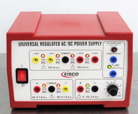 Eisco ESR-UV 1339 Adjustable Regulated AC/DC Power Supply with Overload Indicator