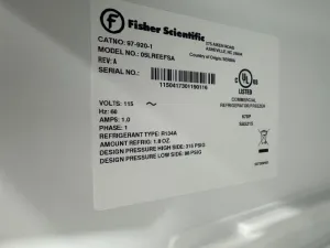 Thermo Fisher Scientific 05LREEFSA Undercounter Laboratory Refrigerator, 4 of 4