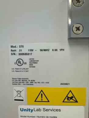 Thermo Fisher Scientific Steri-Cycle Double Stack CO2 Incubator Model 370