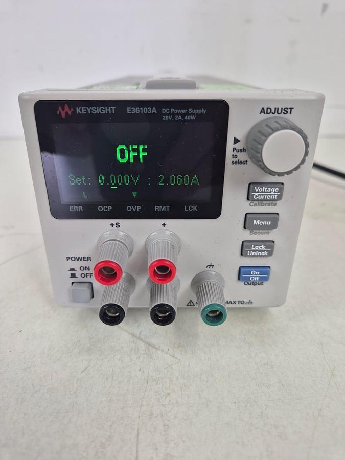 Keysight E36103ADC Programmable DC Power Supply, 20V 2A 40W