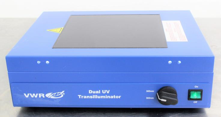 VWR Dual UV Transilluminator Electrophoresis System 89131-464 with 302/365 nm, 20x20 cm Filter-cover