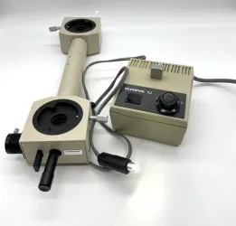 Olympus BH2 Dualhead Microscope Bridge with TL2 Pointer and LED Light, 3 of 12
