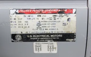 Emerson 213T Enclosed Premium Efficiency Motor 1760 RPM 230V-460V 50/60Hz, 7 of 7