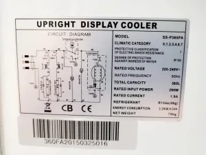 RDC SS-P360FA Upright Laboratory Display Cooler for Sample Storage, 2 of 10