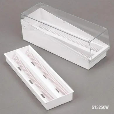 Globe Scientific Microscope Slide Storage Box with Removable Tray 513250P