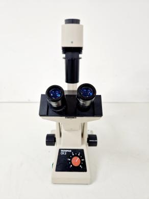 Olympus CK2 Inverted Phase Contrast Microscope w/ 3 x Objectives Lab-cover