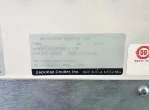 Beckman Coulter Allegra X12R Refrigerated Benchtop Centrifuge with Microprocessor Control, 14 of 14