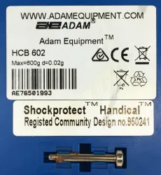 Adam Highland HCB 602 Portable Precision Balance (600g x 0.02g), 6 of 6