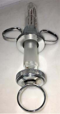 Popper & Sons Perfektum Micro-Mate 20cc Glass Interchangeable Syringe with Metal Luer-Lock-cover