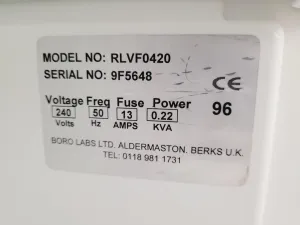 Labcold RLVF0420 Upright Laboratory Freezer for Biomedical Sample Storage, 9 of 10