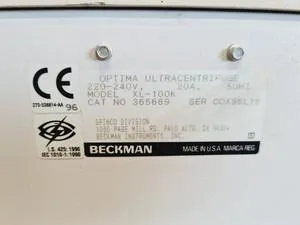 Beckman Optima XL100K Ultracentrifuge with Sorvall Rotors, 3 of 19