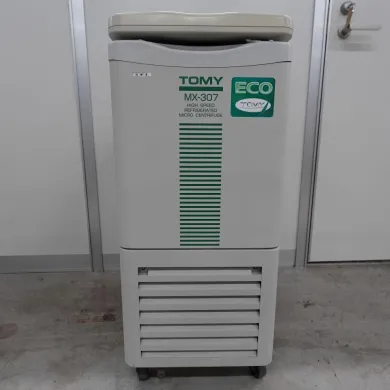 Tomy Seiko MX-307 Micro High-Speed Refrigerated Centrifuge with TMA-300 Rotor and AR501-04 Rack