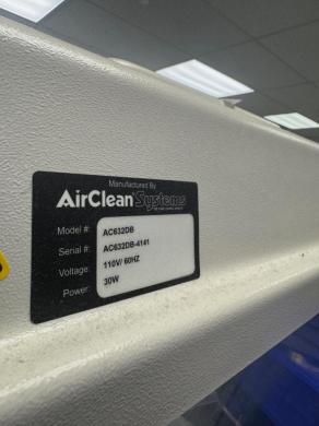 AirClean Systems AC632DB PCR Workstation with HEPA Filtration and UV Sterilization-cover