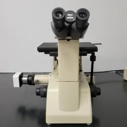 Nikon Epiphot 200 Metallurgical Microscope with BF/DF, Polarizer/Analyzer, and Camera, 4 of 13