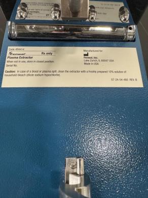 Fenwal Plasma Extractor Units for Laboratory and Clinical Plasma Separation-cover