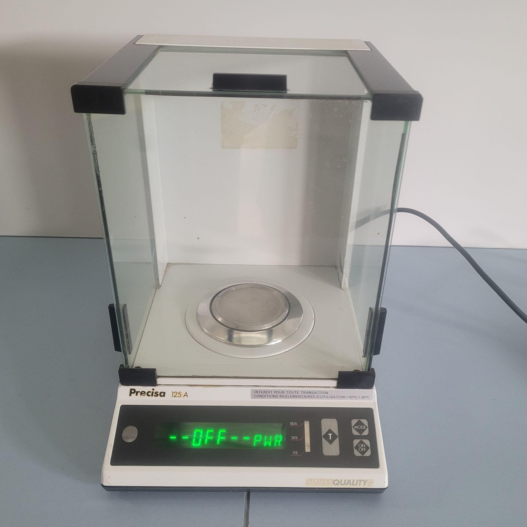 PRECISA 125A Precision Analytical Balance with 125g Capacity and 0.1g Readability