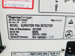 Thermo Finnigan Surveyor Photodiode Array Detector with Autosampler and LC Pump, 10 of 21