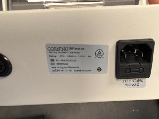 Corning 6885-0B Dual-Block Dry Bath Incubator for Controlled Sample Heating-cover
