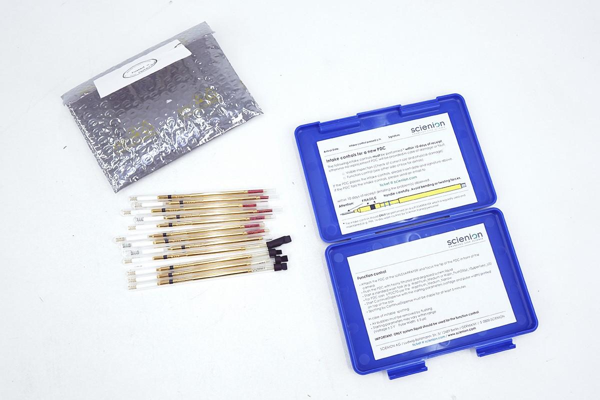 Scienion PDC Piezo Dispense Capillary Combination Pack, 4 Dummy and 8 Active Capillaries