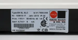 HAUG EN SL SLC Facility Static Eliminator 120V, 8 of 8