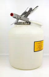 Justrite 12755 19L Polyethylene Safety Disposal Can for HPLC Waste, 3 of 4