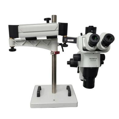 Olympus SZX16 Stereo Microscope with Tilting Trinocular Head and Articulating Arm Boom Stand-cover