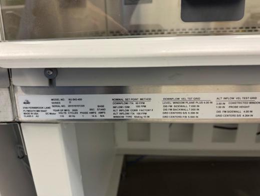 Nuaire Labgard ES Class II A2 Biosafety Cabinet NU-543-400-cover