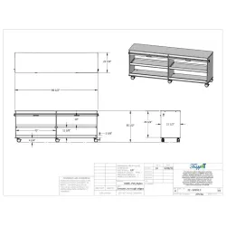 TrippNT Belize Lab Island Cart with Locking Roll-Top Doors and Chemical-Resistant HDPE Construction, 10 of 10