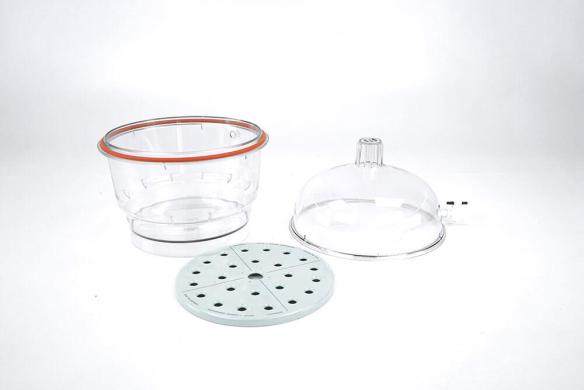 Thermo Nalgene 5312 Transparent Polycarbonate Desiccator, 250 mm, with Ceramic Plate-cover