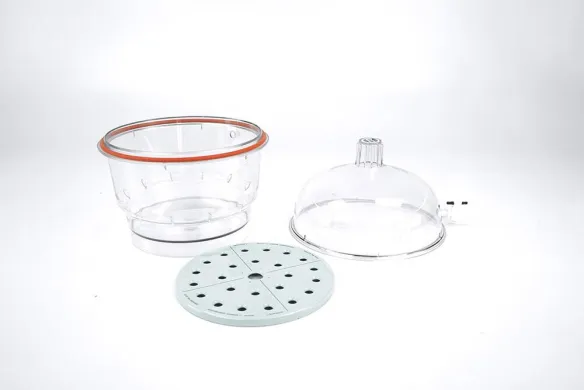 Thermo Nalgene 5312 Transparent Polycarbonate Desiccator with Ceramic Plate, 250 mm